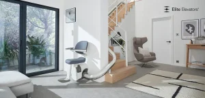 Curved stair lift