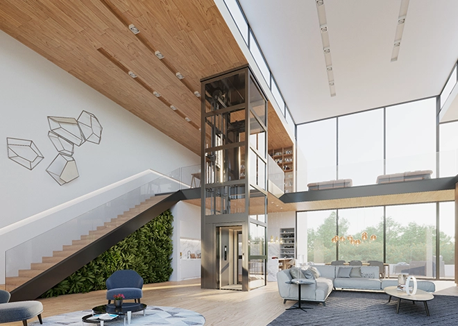 gearless cogbelt home lift - Elite Elevators