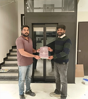handover luxury house elevator in hyderabad - Elite Elevators