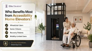 wheelchair-friendly home elevators with wide cabins - Elite Elevators