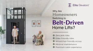 belt driven home lifts in India - Elite Elevators